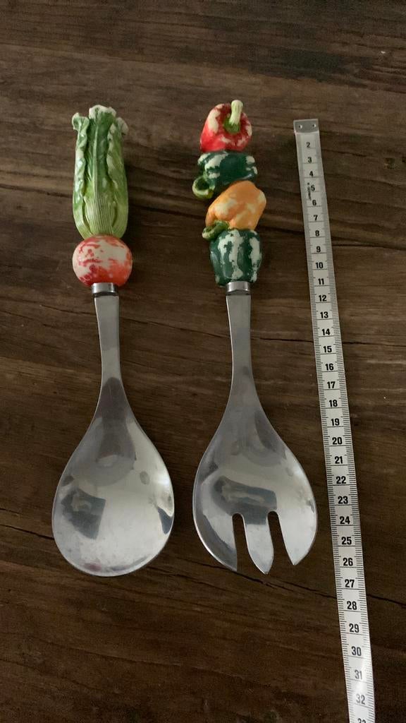 Vintage slabestek jaren 70/80, Ophalen of Verzenden, Gebruikt, Rvs of Chroom