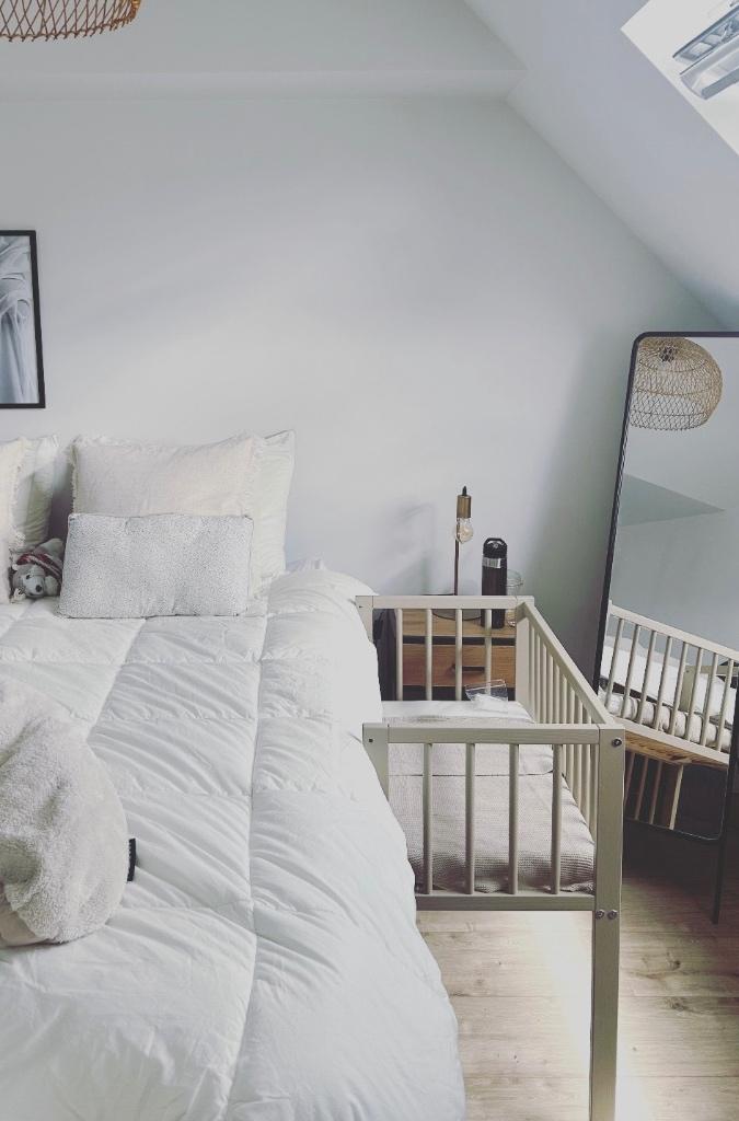 Co sleeper beige/sand, Ophalen, Zo goed als nieuw, Minder dan 140 cm, Minder dan 70 cm