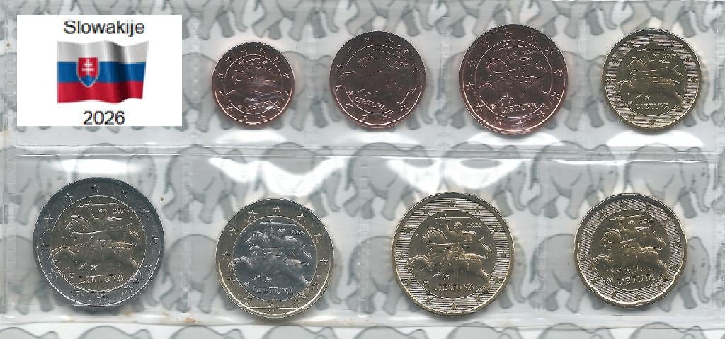 Slowakije UNC serie 2026, Postzegels en Munten, Munten | Europa | Euromunten, Setje, Overige waardes, Slowakije, Ophalen of Verzenden