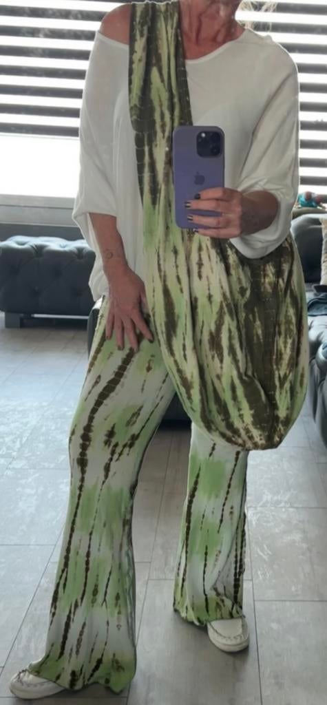 Bobiza , set : flaired broek, tas en vest, Ophalen of Verzenden, Nieuw, Maat 38/40 (M), Groen