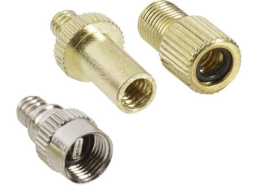 Verloopnippel voor fietsventiel - 3-delig - fietsventiel, Fietsen en Brommers, Verzenden, Nieuw, Band, Onbekend