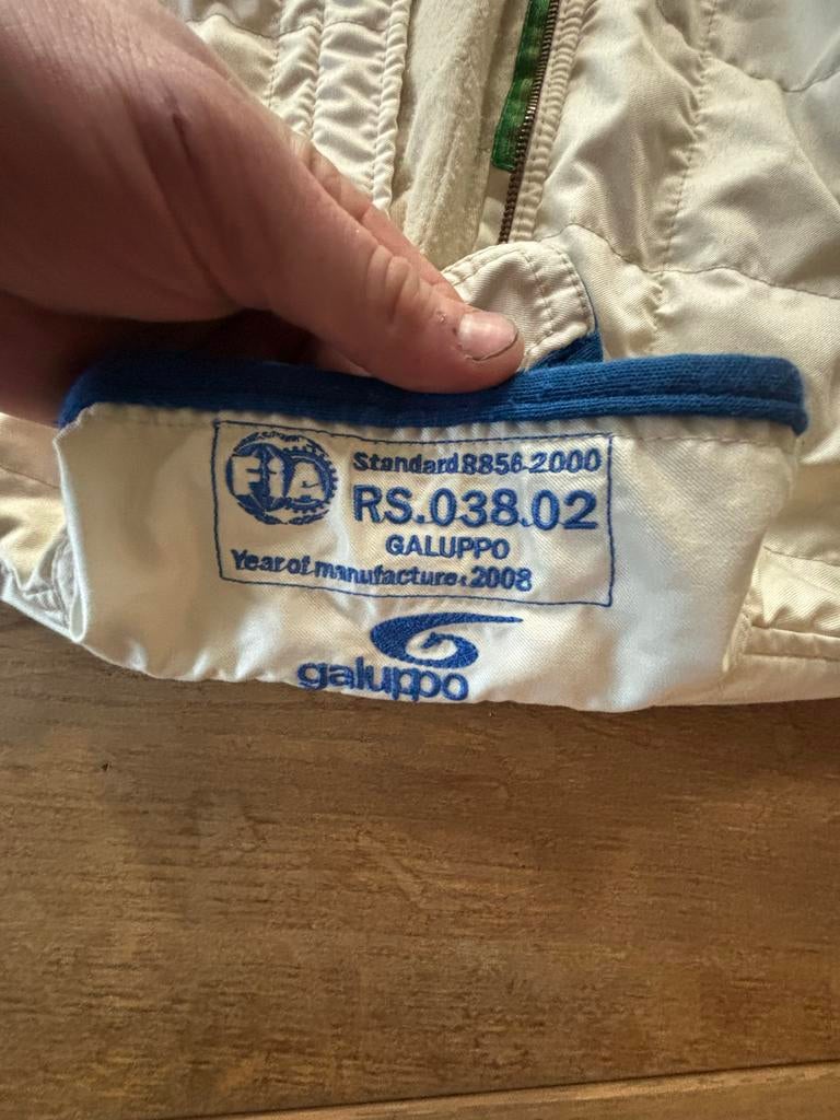Galuppo Race Overall Maat 52 FIA 8856-2000, Ophalen of Verzenden, Gebruikt