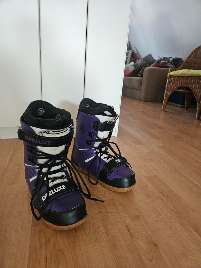 Heren snowboardschoenen van Deeluxe paars van kleur, Ophalen, Schoenen