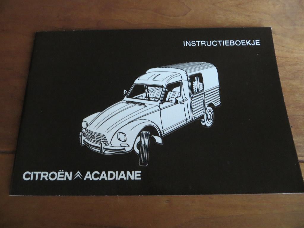 Instructieboek Citroen Acadiane 1984, zeer mooi!, Ophalen of Verzenden