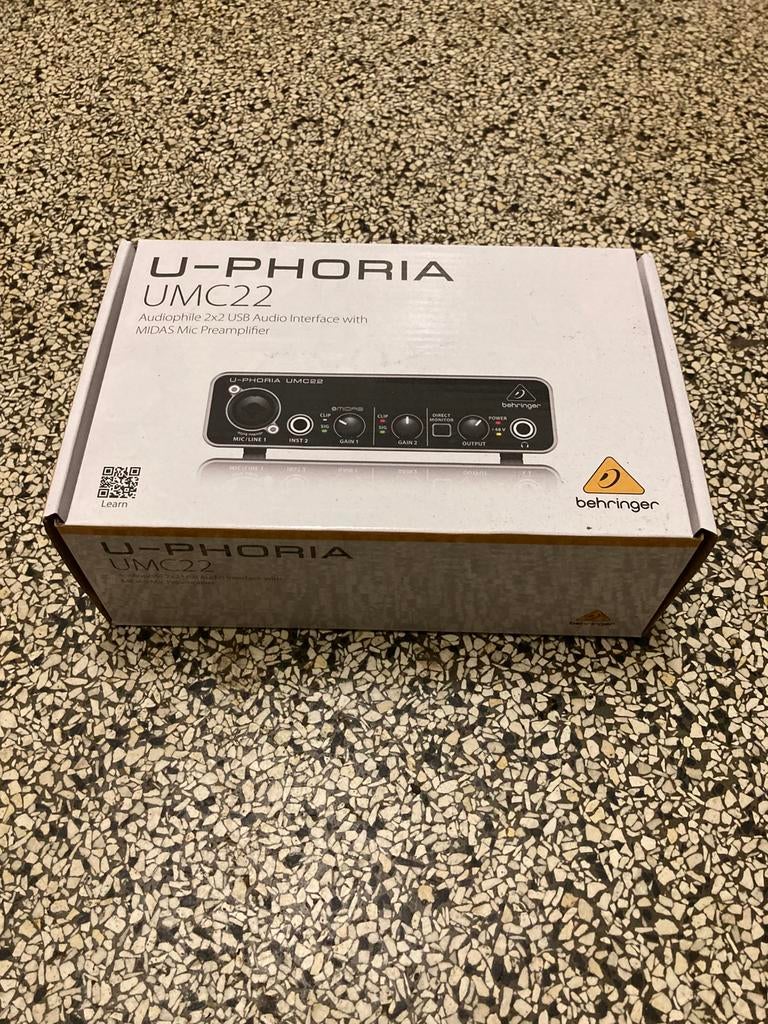 Behringer U-PHORIA UMC22 audio interface, Ophalen of Verzenden, Nieuw
