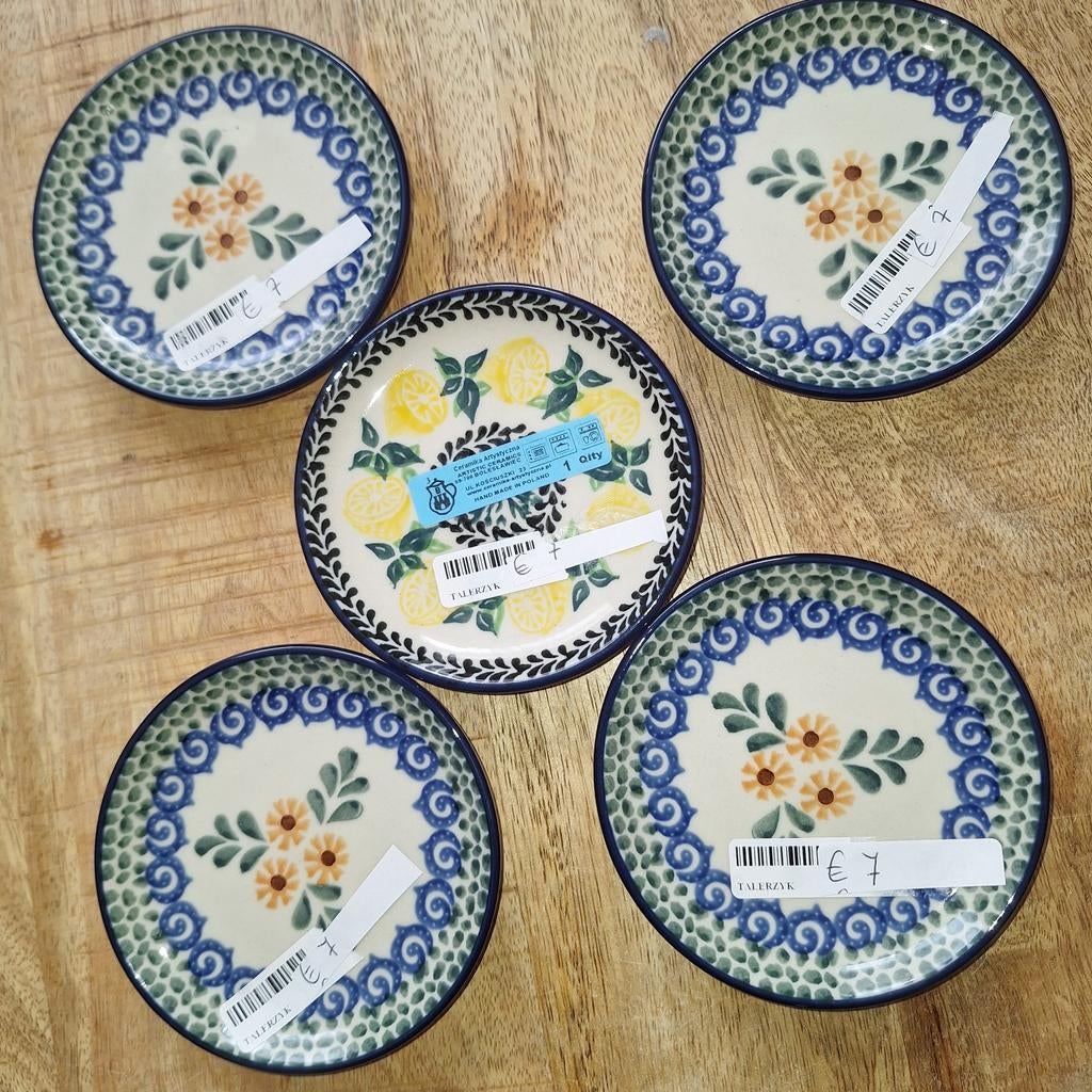 Bonbons bordjes Bunzlau Castle Pools keramiek-nieuw, Keramiek, Nieuw, Ophalen of Verzenden, Bord(en)