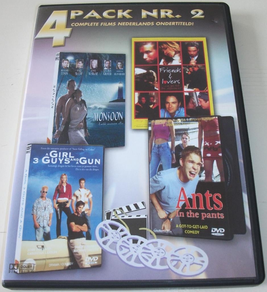 Dvd *** 4-PACK NR. 2 *** 4-Filmpack, Vanaf 12 jaar, Ophalen of Verzenden, Zo goed als nieuw, Overige genres