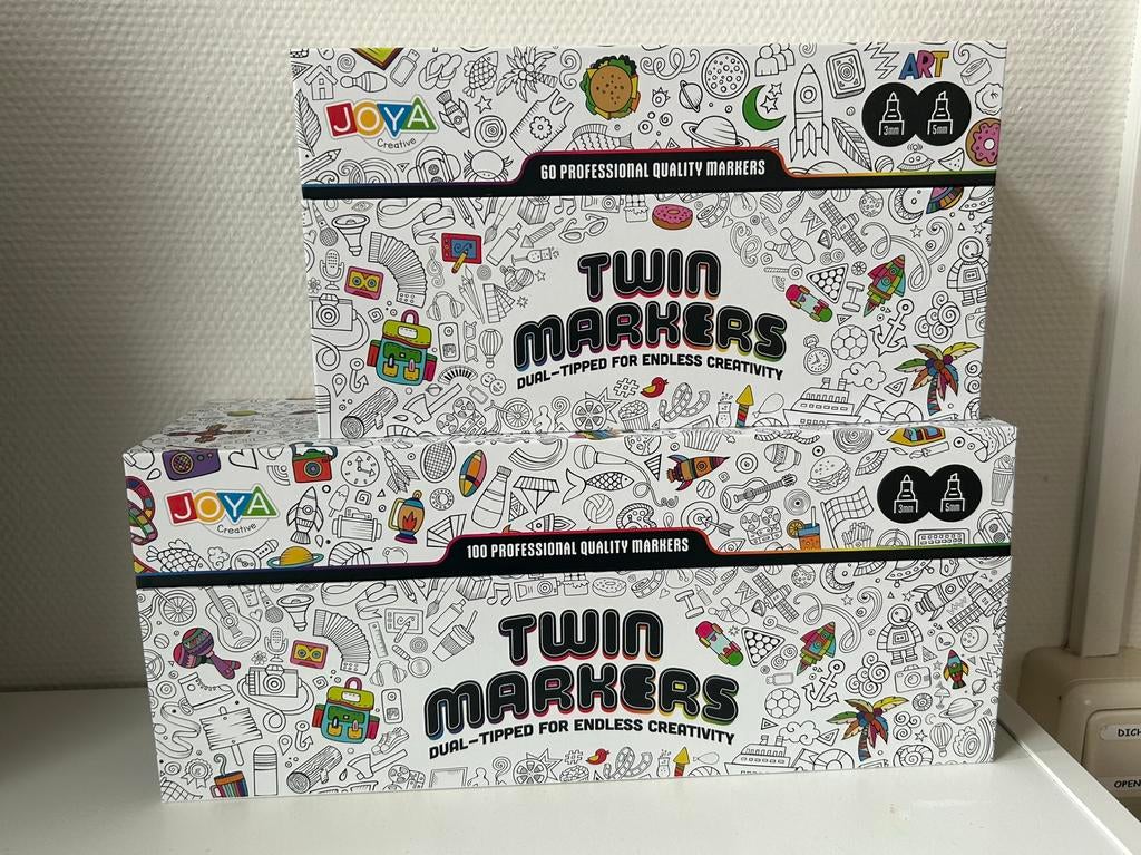 Twin markers, Hobby en Vrije tijd, Tekenen, Ophalen of Verzenden, Nieuw, Potlood of Stift