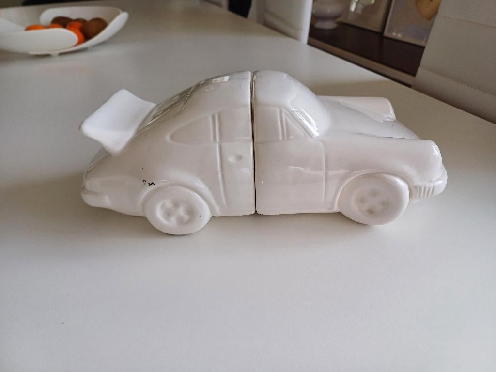 vintage Porsche 911 boekensteun keramiek, Ophalen of Verzenden, Gebruikt, Auto's