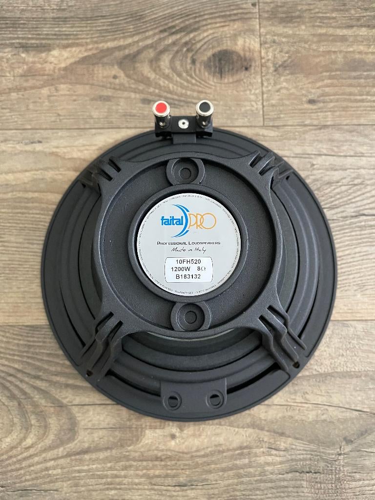Faital Pro 10FH520 Bass Driver, Audio, Tv en Foto, Luidsprekers, Zo goed als nieuw, Subwoofer, 120 watt of meer, Overige merken