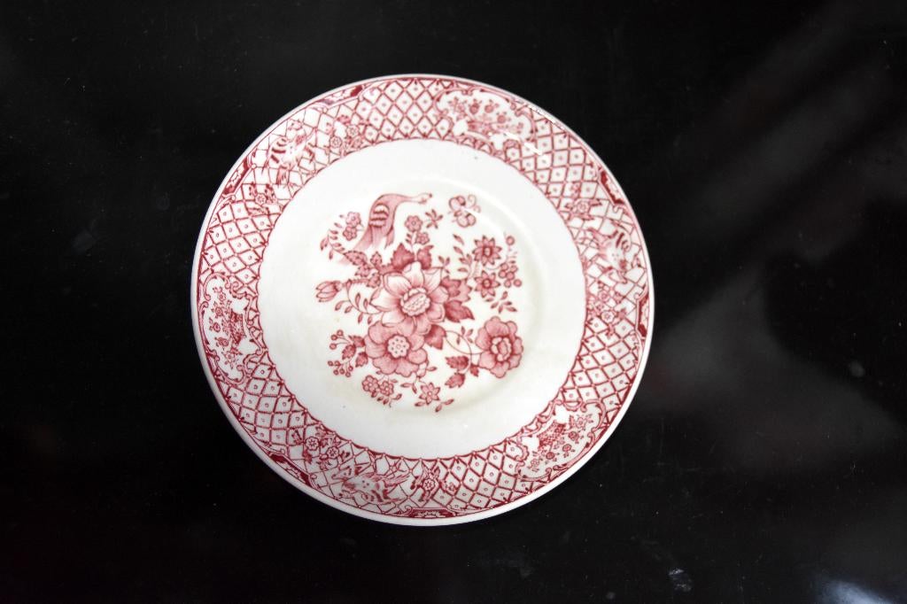 Engels rood Mason's Stratford losse schotel theekopje 15 cm, Antiek en Kunst, Antiek | Servies los, Verzenden