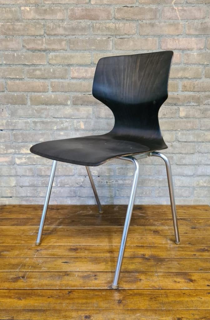 Partij retro vintage Flötotto stapelstoelen Adam Stegner, Huis en Inrichting, Stoelen, Ophalen, Gebruikt, Vijf, Zes of meer stoelen
