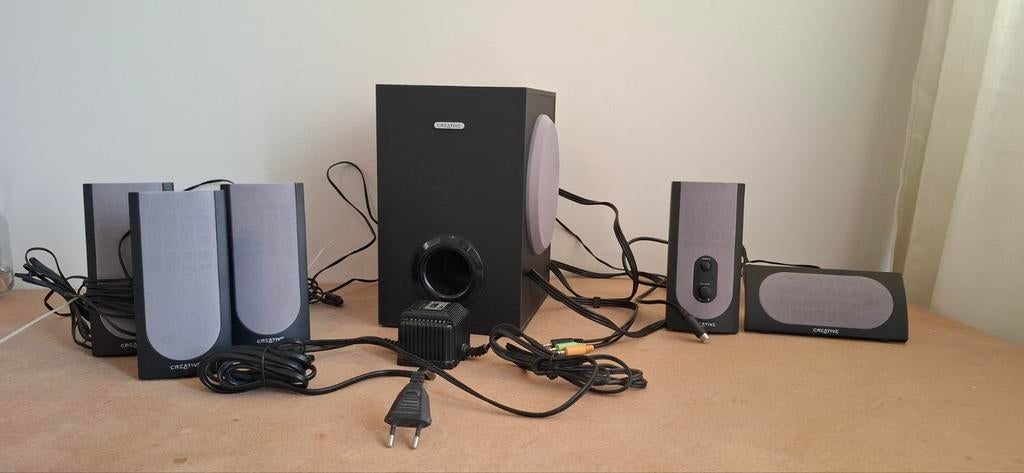 Complete Creative SBS580 5.1 Surround Speakerset, Ophalen, Zo goed als nieuw