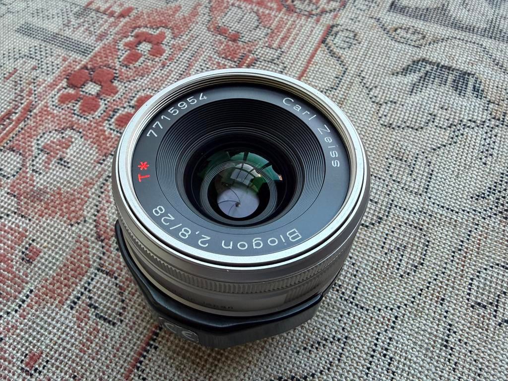 Nieuwstaat Carl Zeiss Biogon G 28mm 2.8 for Contax G1 G2, Ophalen of Verzenden, Zo goed als nieuw