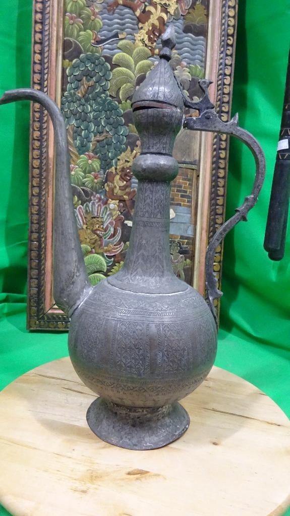 Antieke theekan (messing), Ophalen of Verzenden