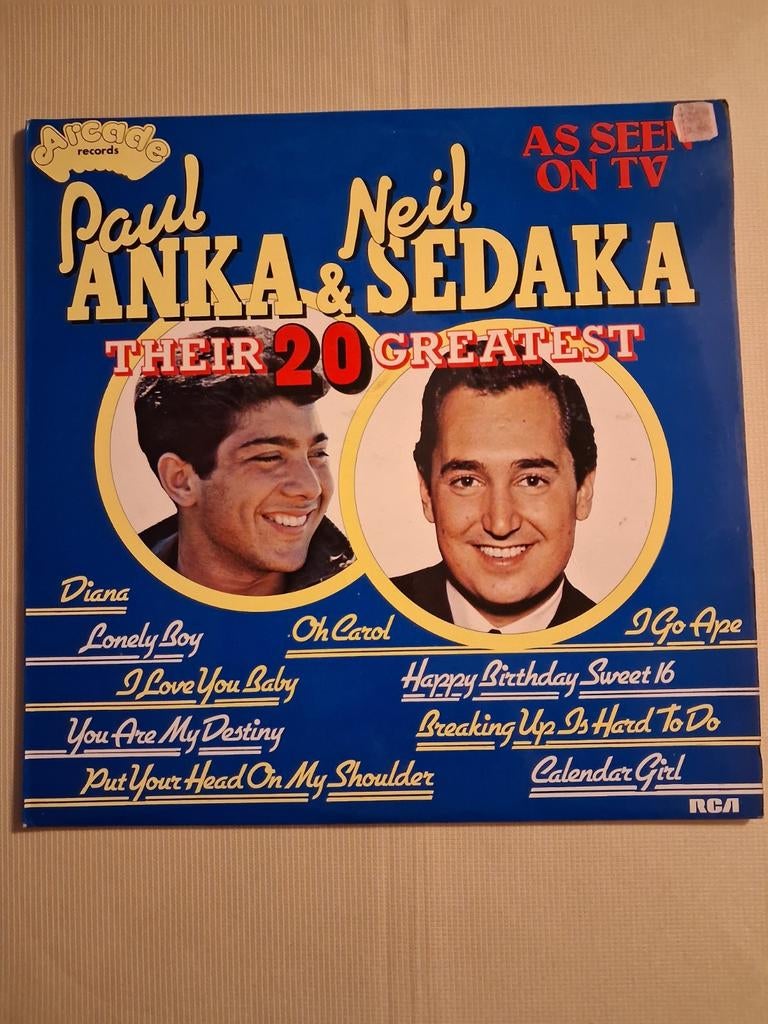 PAUL ANKA & NEIL SEDAKA, Ophalen of Verzenden, Zo goed als nieuw, Overige formaten, Pop