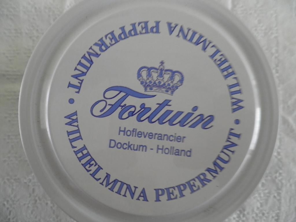 Blik Wilhelmina pepermunt, Ophalen of Verzenden, Gebruikt, Overige