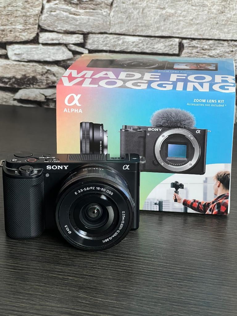 Sony ZV-E10 4K + 16–50mm lens (kit), Audio, Tv en Foto, Videocamera's Digitaal, Ophalen, Full HD, Overige typen, Overige soorten
