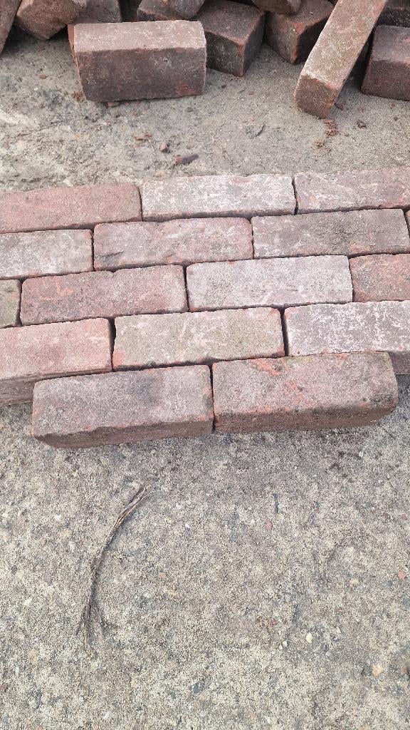 Getrommelde gebakken rode oude 7 duimers, Ophalen, Overige materialen, Gebruikt, Klinkers