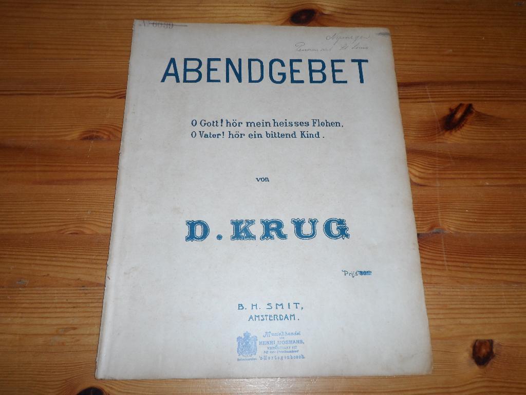 D. Krug / wagner / schubert / rossini, Muziek en Instrumenten, Bladmuziek, Gebruikt, Klassiek, Ophalen of Verzenden, Artiest of Componist