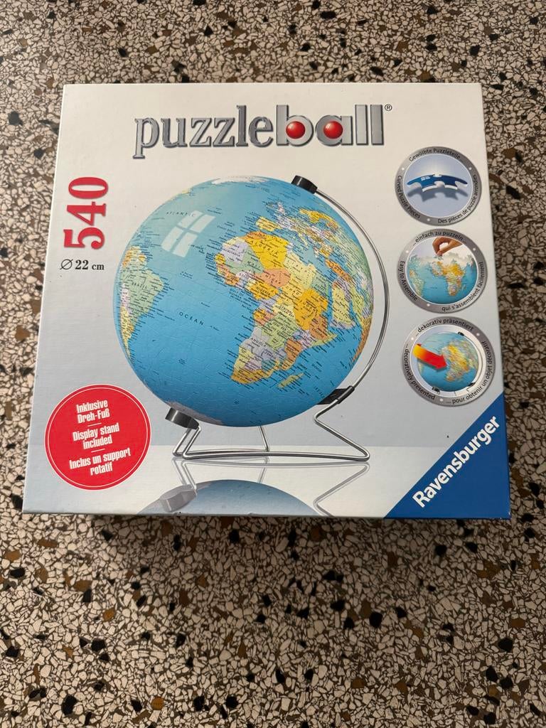 Ravensburger Puzzleball Aarde 540 stukjes, Ophalen of Verzenden, 500 t/m 1500 stukjes, Zo goed als nieuw, Legpuzzel