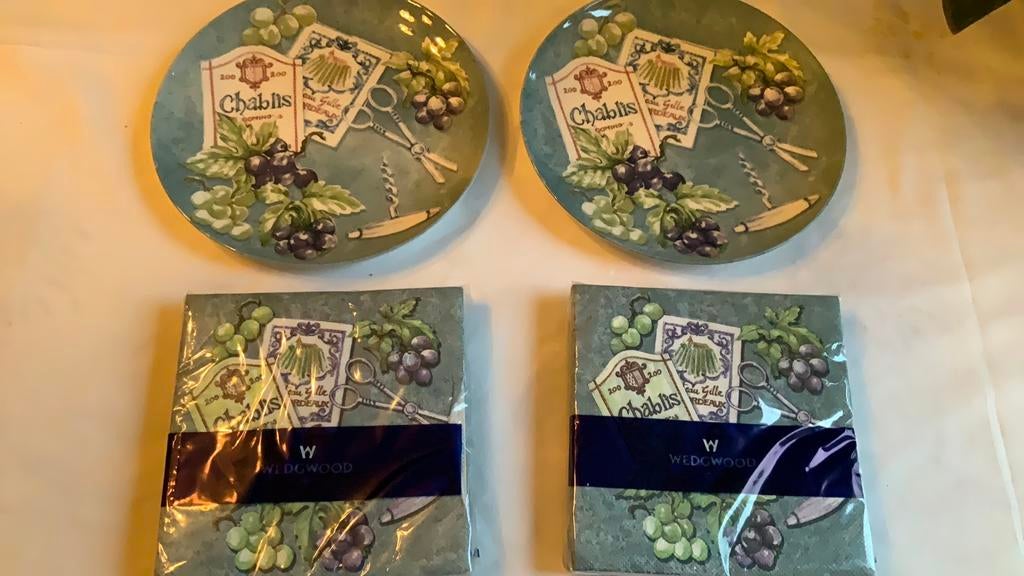 Wedgwood Queen’s Ware serveerbord/plate cheese+servetten, Huis en Inrichting, Keuken | Servies, Nieuw, Ophalen of Verzenden, Bord(en)