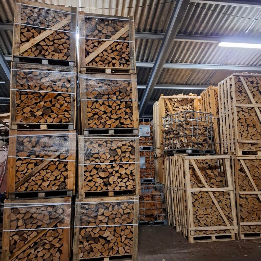 Haardhout Blokken - Eik/beuk/es mix stookhout, Tuin en Terras, Haardhout, Ophalen of Verzenden, Blokken