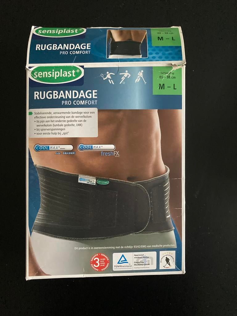 Rugbandage, Sport en Fitness, Ophalen of Verzenden, Zo goed als nieuw, Overige typen