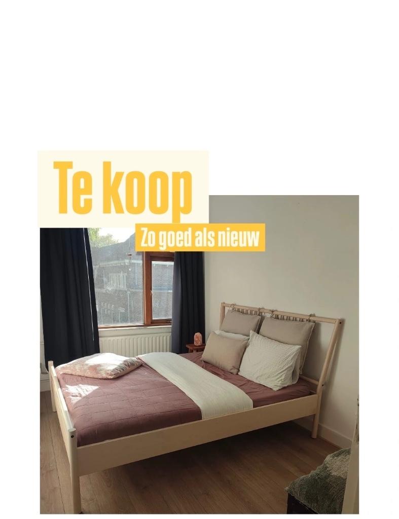 NIEUW IKEA Bed - BJÖRKSNÄS - 160 x 200 incl. Matras, Huis en Inrichting, Ophalen, 200 cm, 160 cm, Hout