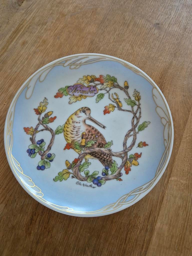 Hutschenreuther Maandbord November - Ole Winther, Antiek en Kunst, Ophalen