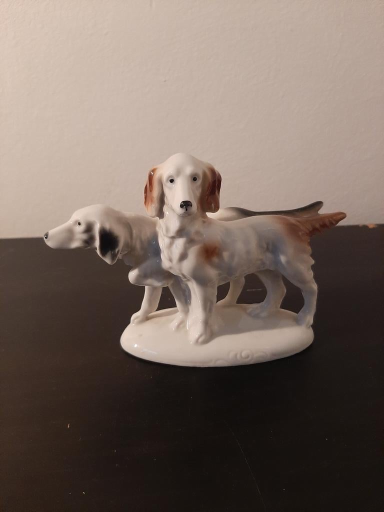 Beeldje jachthonden,  Carl Scheidig, Ophalen of Verzenden, Zo goed als nieuw