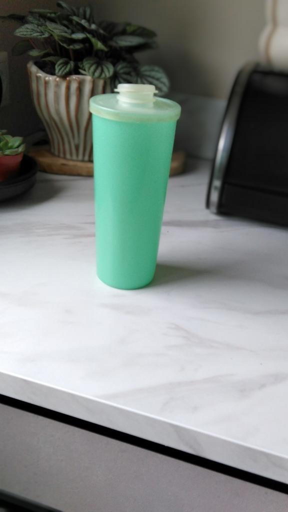 Tupperware Strooibus/Drinkbeker - Pastel Groen, Huis en Inrichting, Keuken | Tupperware, Ophalen of Verzenden, Gebruikt, Groen
