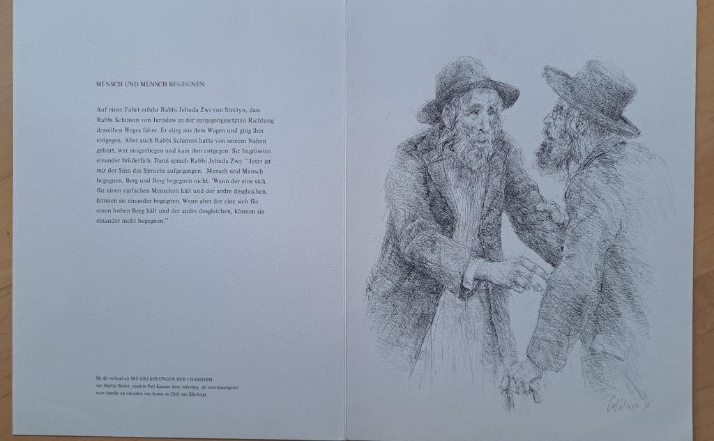 Piet Klaasse, tekeningen en teksten voor nieuwjaarswensen, Ophalen of Verzenden