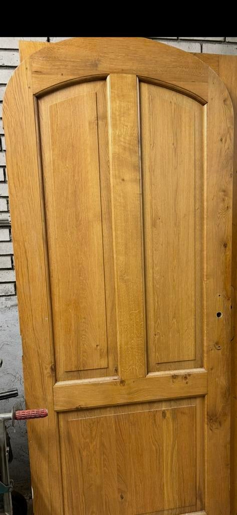 Te koop Eiken toog binnendeur, Ophalen, Gebruikt, Binnendeur, 200 tot 215 cm
