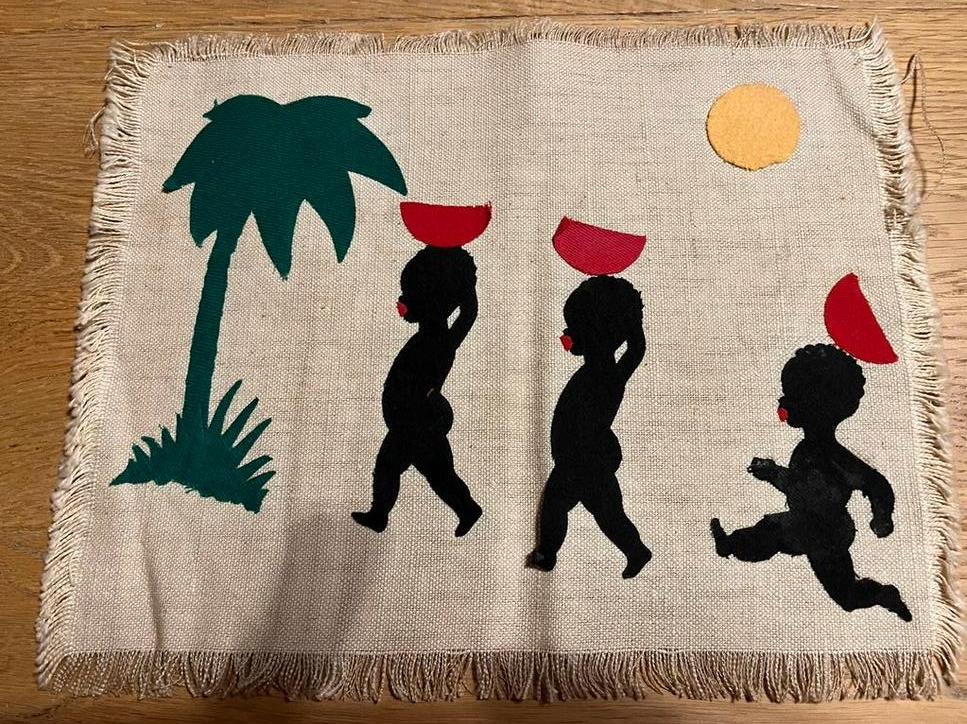 Vilten kleedje vintage, Ophalen of Verzenden