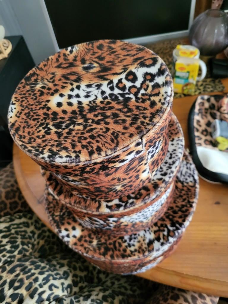 3 tijger doosjes, Minder dan 50 cm, Rond, Minder dan 50 cm, Ophalen of Verzenden