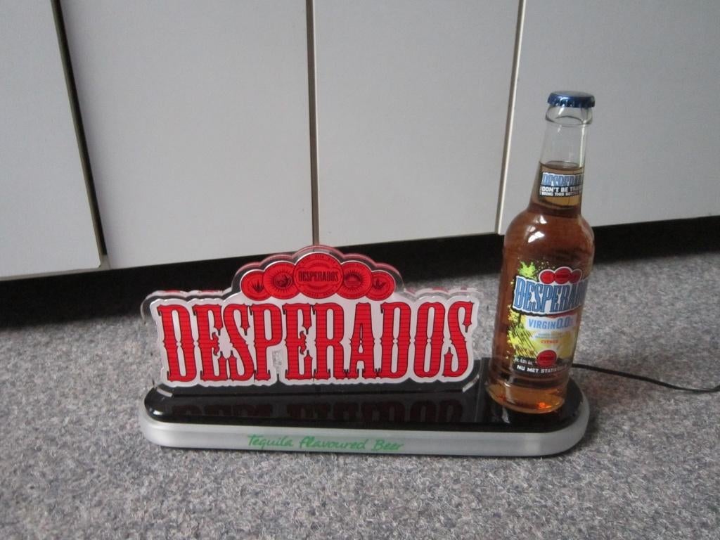 DESPERADOS BIER LED LICHTRECLAME, Verzamelen, Ophalen, Zo goed als nieuw, Overige typen, Overige merken