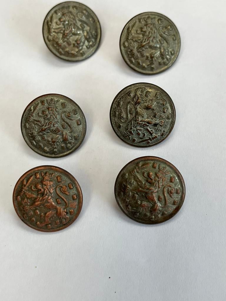 Oude Militaire Knoop met Leeuw, Verzamelen, Ophalen of Verzenden, Landmacht, Nederland