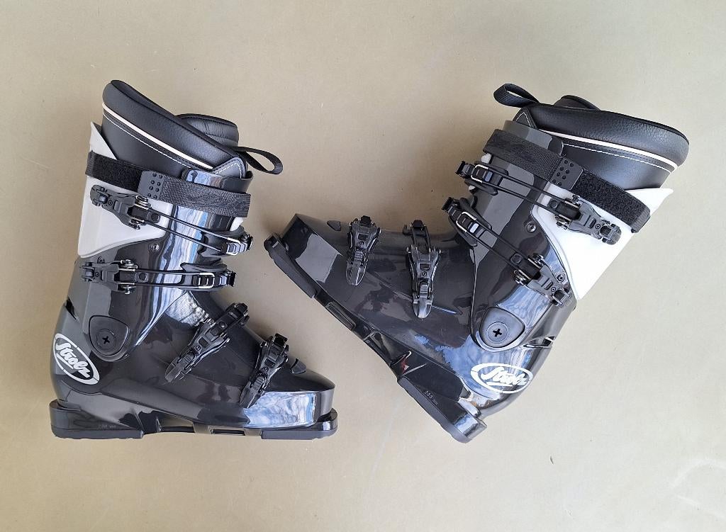 Hannes Strolz ski-schoenen boots zwart grijs maat 26,5 ca 41, Overige merken, 160 tot 180 cm, Schoenen, Ophalen of Verzenden