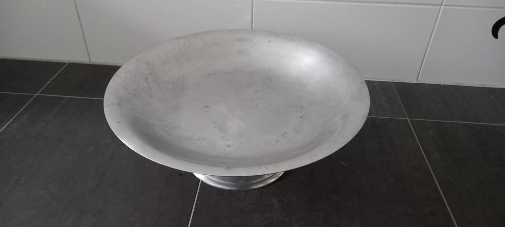 Metalen Fruitschaal - Grote Schaal, Overige materialen, Gebruikt, Schaal, Rond