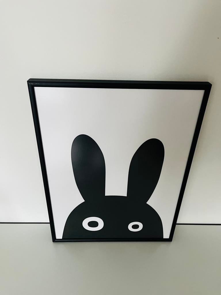 Nijntje-stijl poster in lijst, Ophalen of Verzenden, Nieuw, Minder dan 50 cm