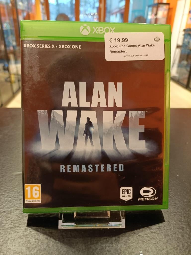 Xbox One Game: Alan Wake Remastered, Ophalen of Verzenden, Zo goed als nieuw