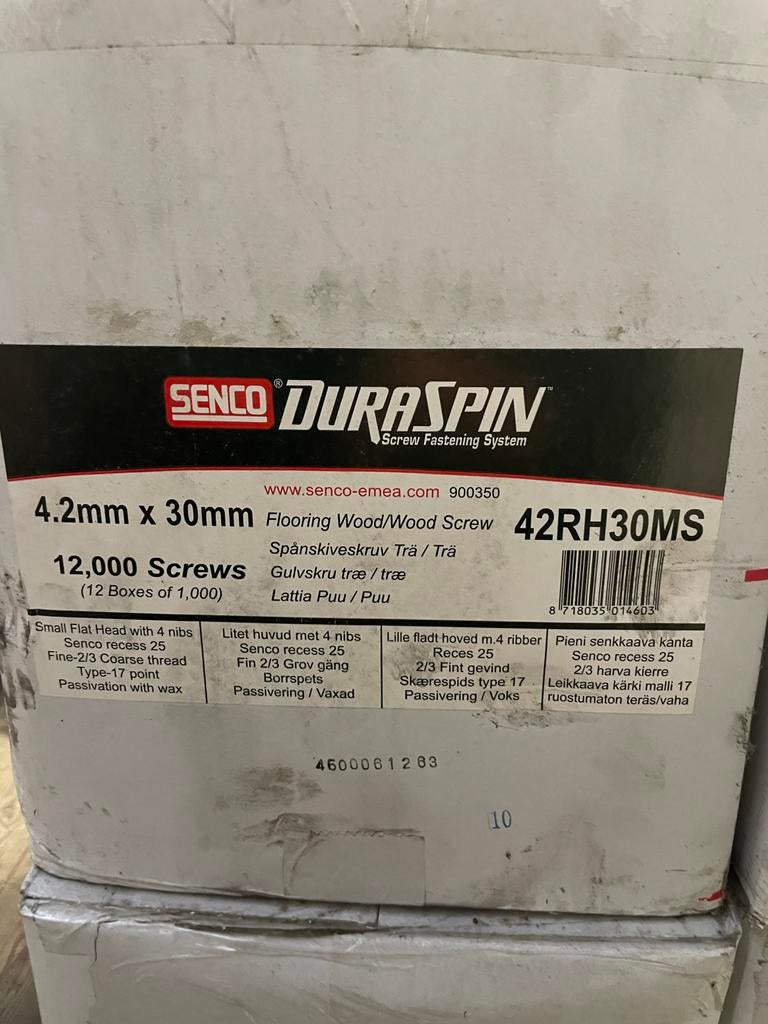 Senco Duraspin Schroeven RVS Torx 4.2x30mm, Schroeven, Nieuw, Ophalen of Verzenden, Minder dan 50 mm