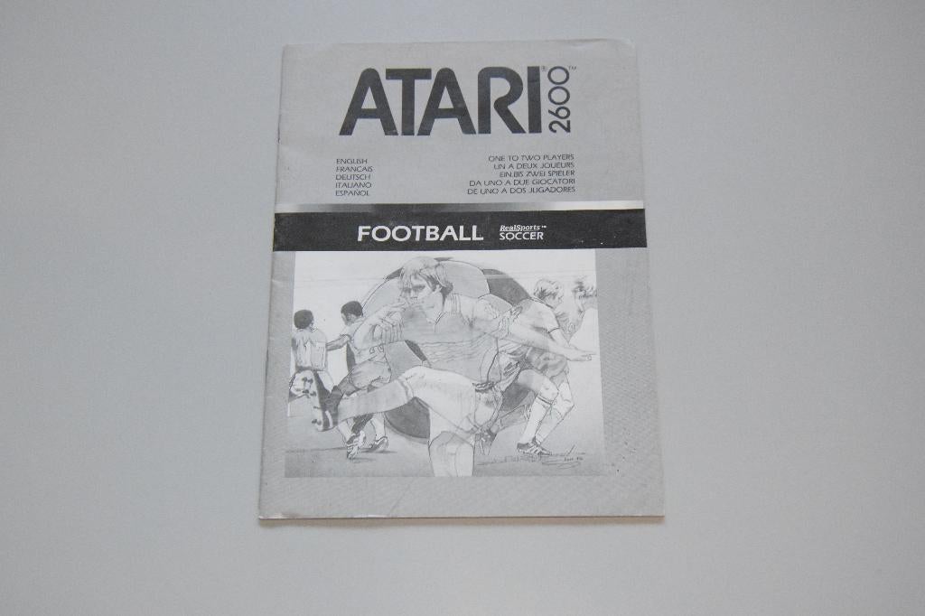 Atari 2600 : RealSports Soccer / Football (Handleiding), Spelcomputers en Games, Games | Atari, Gebruikt, 2 spelers, Ophalen of Verzenden