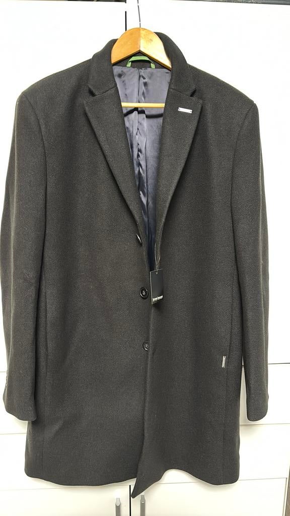 Bruno Banani mantel zwart nieuw!, Kleding | Heren, Jassen | Winter, Ophalen of Verzenden, Nieuw, Maat 52/54 (L), Zwart