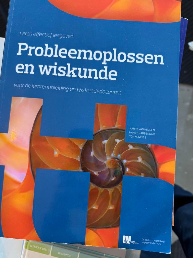 Probleemoplossen en wiskunde - lerarenopleiding, Boeken, Ophalen of Verzenden, Beta, Gelezen, HBO