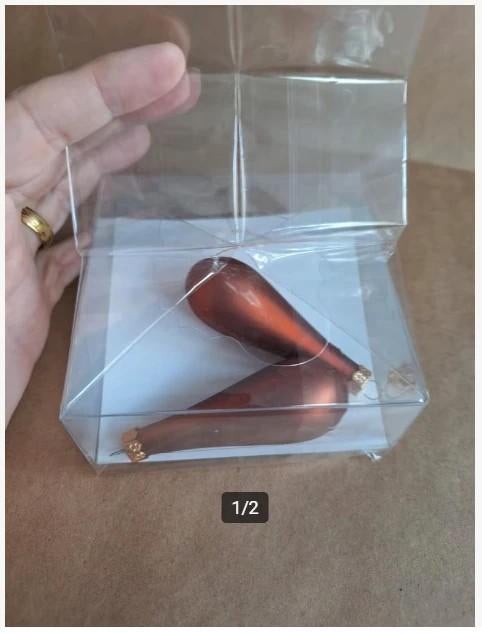 Roestbruine druppels h, Diversen, Kerst, Onbekend, Ophalen of Verzenden, Zo goed als nieuw, Losse verkoop