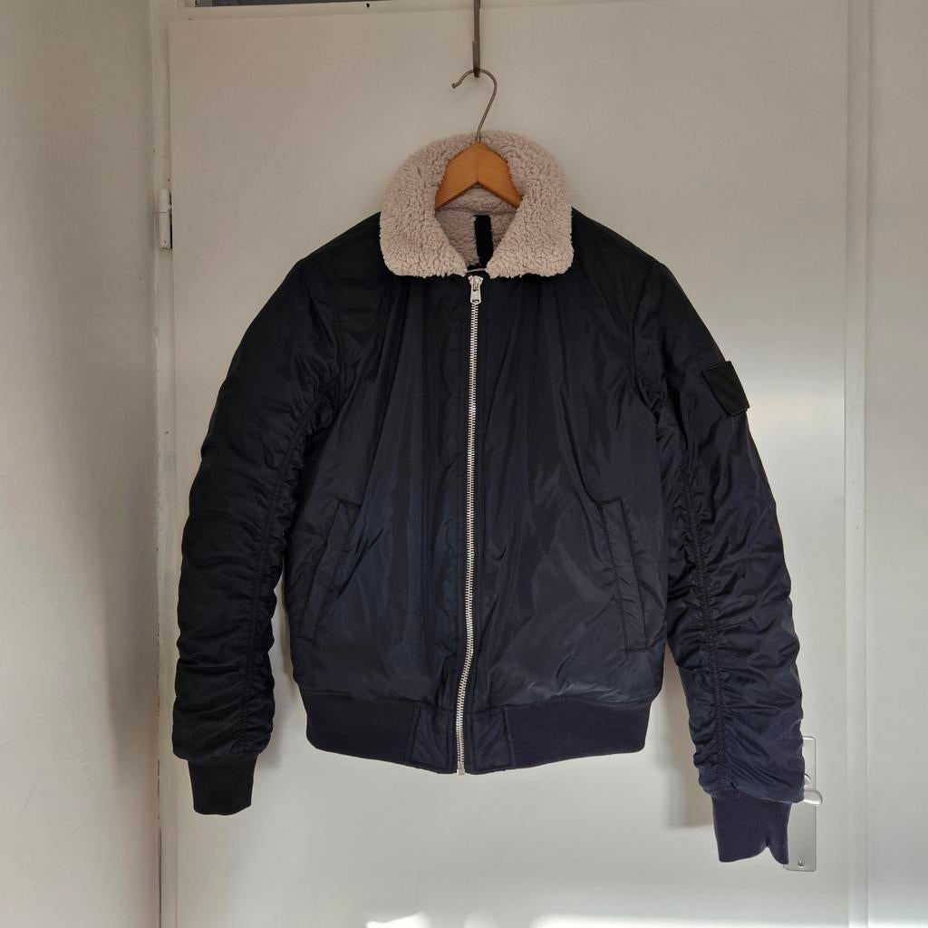 coolcat gevoerde teddy bomber jacket maat M, Ophalen of Verzenden, Zo goed als nieuw, Zwart