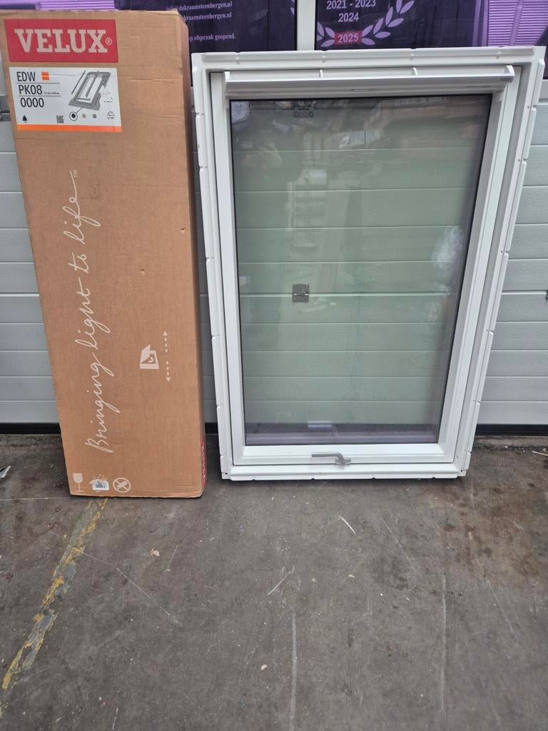 2 Velux dakramen Gpu pk08 0070 / 94x140cm, Ophalen of Verzenden, Nieuw, Dakraam, Dubbelglas