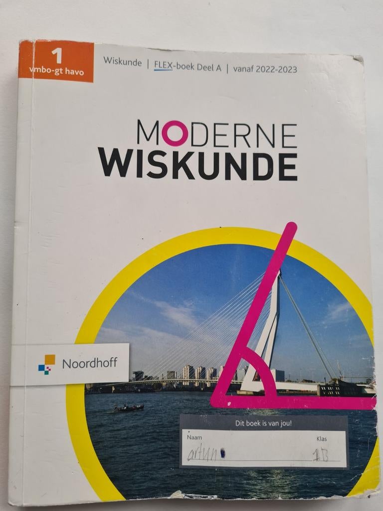 Moderne Wiskunde 1 vmbo-gt havo FLEX-boek, Wiskunde A, Noordhoff, Ophalen of Verzenden, Gelezen